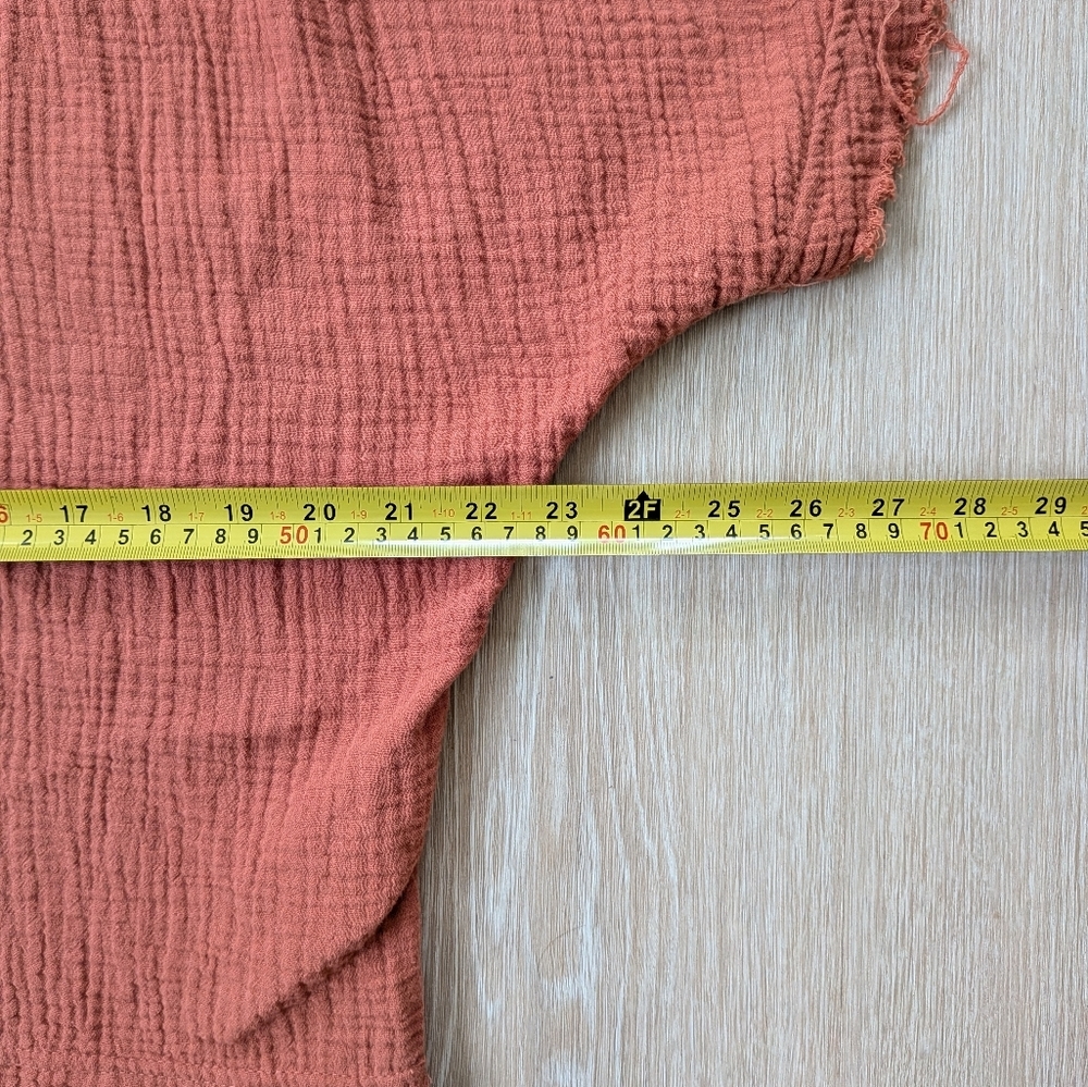 Young Fabolous & Broke Blouse Women's XS Textured Rust Orange Oversized - Picture 6 of 8